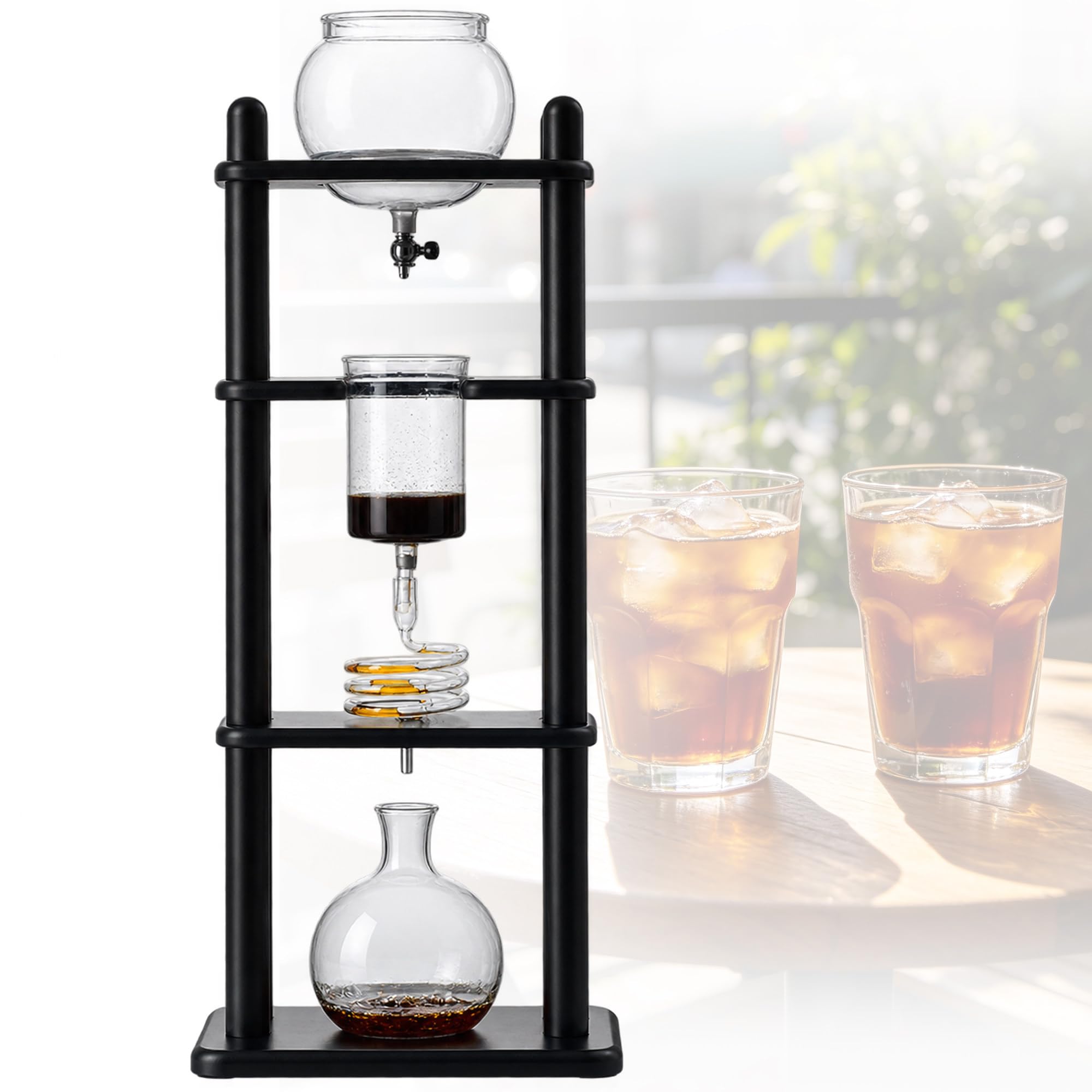 Wieża Slow Drip do Kawy 33,8 oz, Ekspres na Imprezy i do Domu