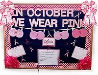 Vista 6 de Threetols 2pcs Breast Cancer Awareness Wreath Bows, Pink White Buffalo Plaid Bows for Wreath Pink Leopard Bows for Front Door, Pink Butterfly Tree