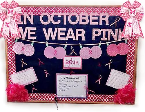 Miniatura 6 de Threetols 2 lazos de corona de concientización sobre el cáncer de mama, lazos a cuadros de búfalo rosa y blanco para corona, lazos de leopardo rosa