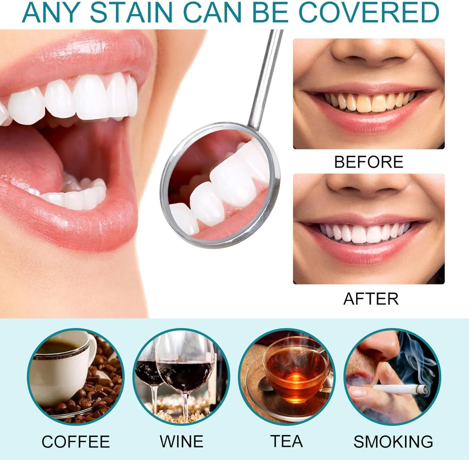 Lejafay Professional Tooth Paint for Enamel - 15ml Dental Stain Eraser for Fresh Breath, Portable Oral Whitener