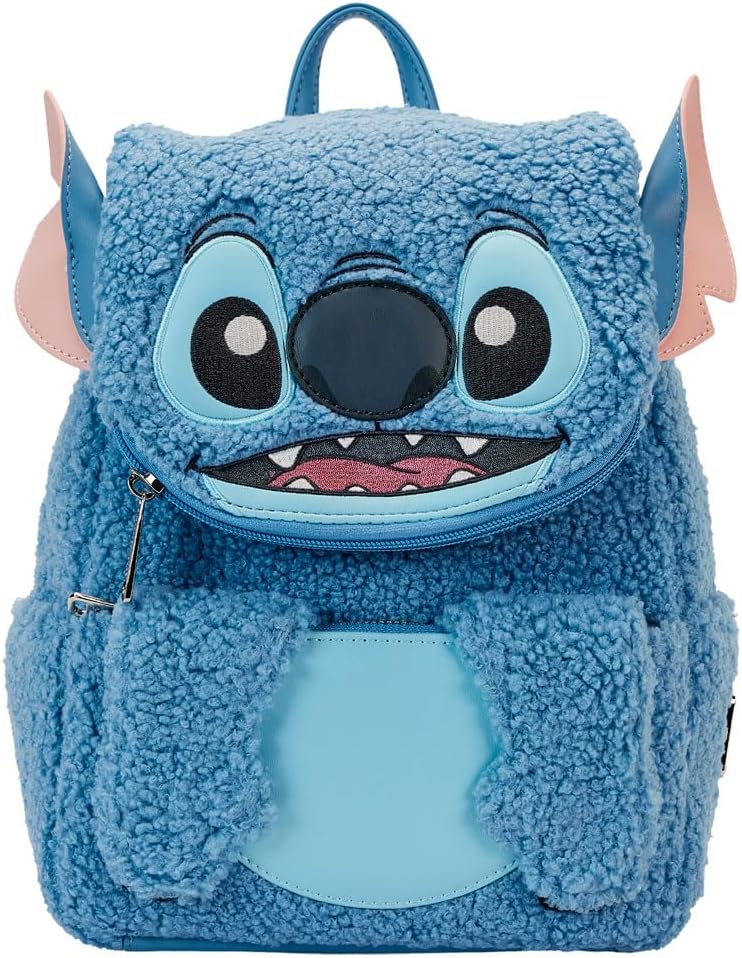 Loungefly Disney Lilo & Stitch Plush Pocket Mini Backpack