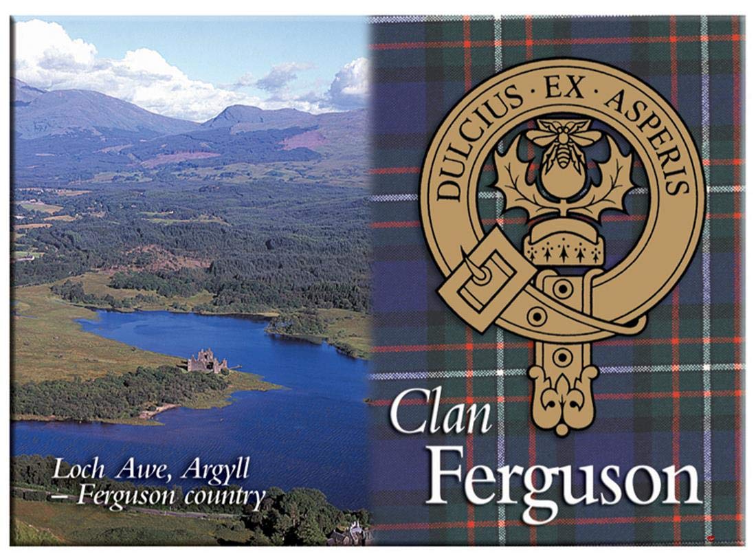 I Luv Ltd Fergusson Ferguson Scottish Clan Souvenir Metallic Picture Fridge Magnet, Scottish Gift