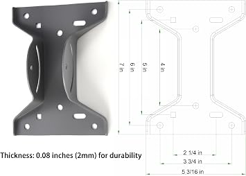 Heavy Duty Adjustable Antenna Mount Pole with Bracket, 17.25 Length, 1-11/16 OD, Universal Roof/Eave/Wall Mount with Dual Reinforced Support Braces