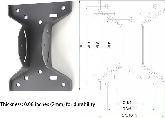 Heavy Duty Adjustable Antenna Mount Pole with Bracket, 17.25 Length, 1-11/16 OD, Universal Roof/Eave/Wall Mount with Dual Reinforced Support Braces