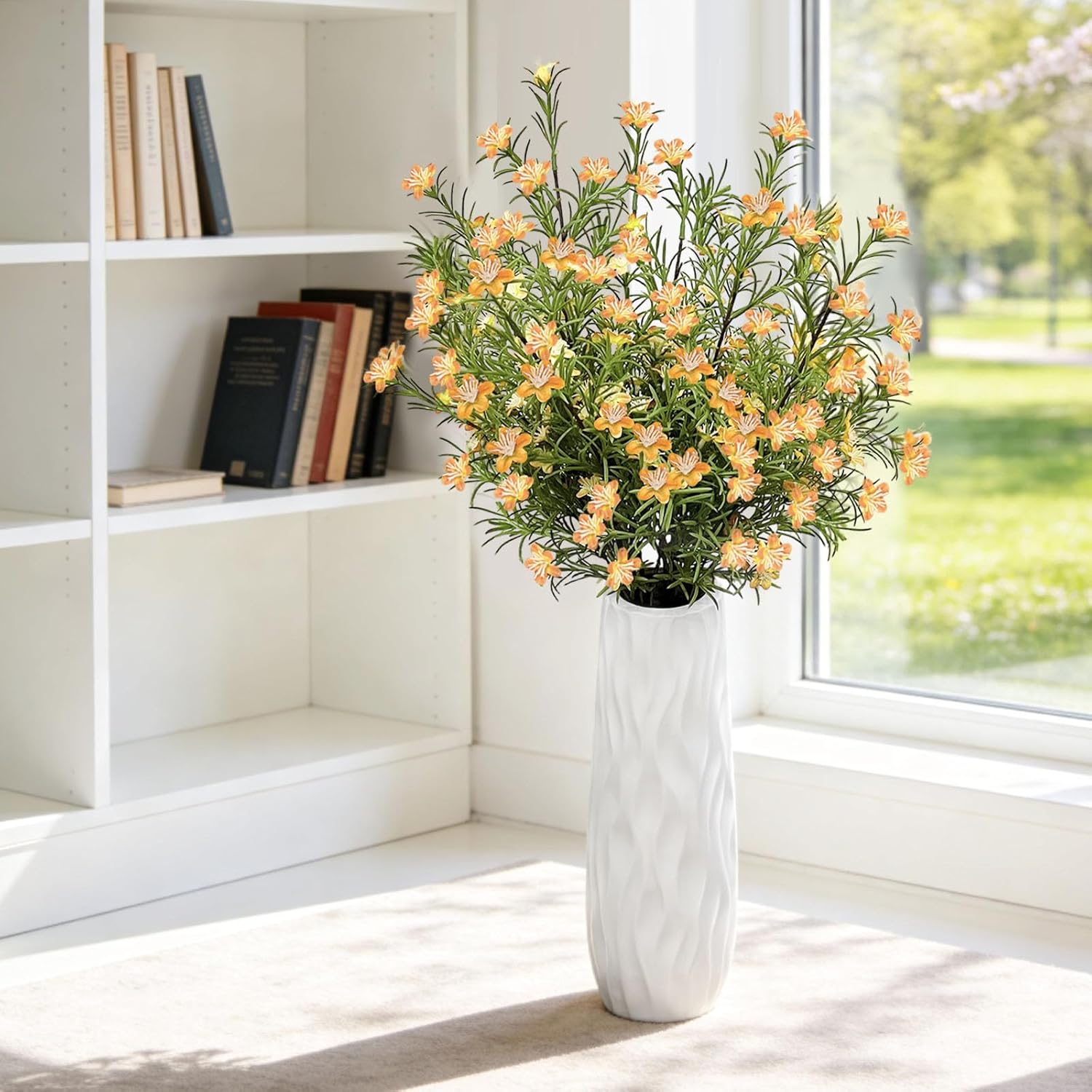 SNAIL GARDEN 6 Pack Yellow Artificial Wild Flowers, 31.5 Inch Long Stem Artificial Daisies, 222Heads Yellow Artificial Flowers, Spring Flowers for Vase Garden Home Wedding Decor - Image 6