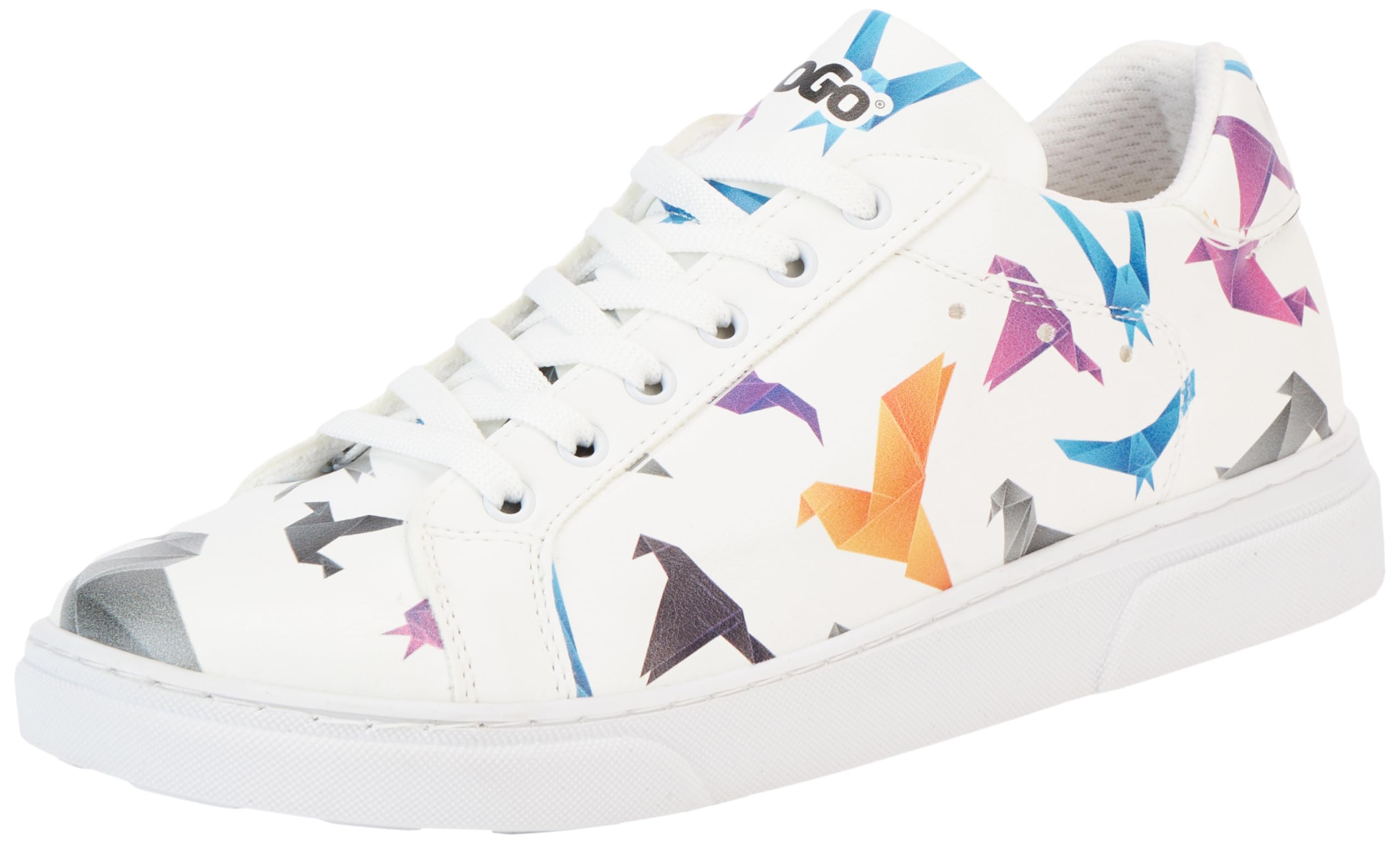 DOGO Women's Ace Sneakers, White, 3.5 UK