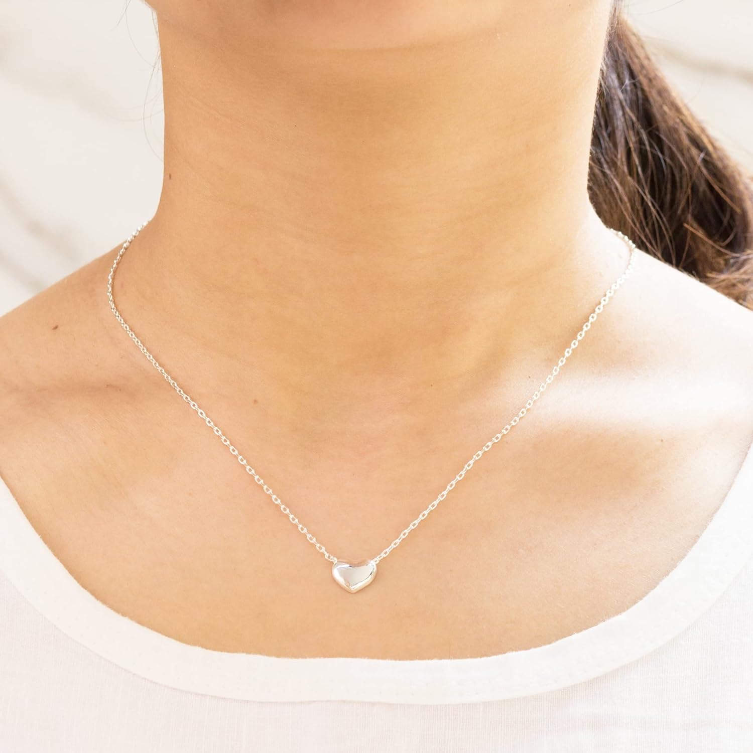 Philip Jones Silver Plated Sister Heart Necklace with Quote Card, Adjustable - Image 4