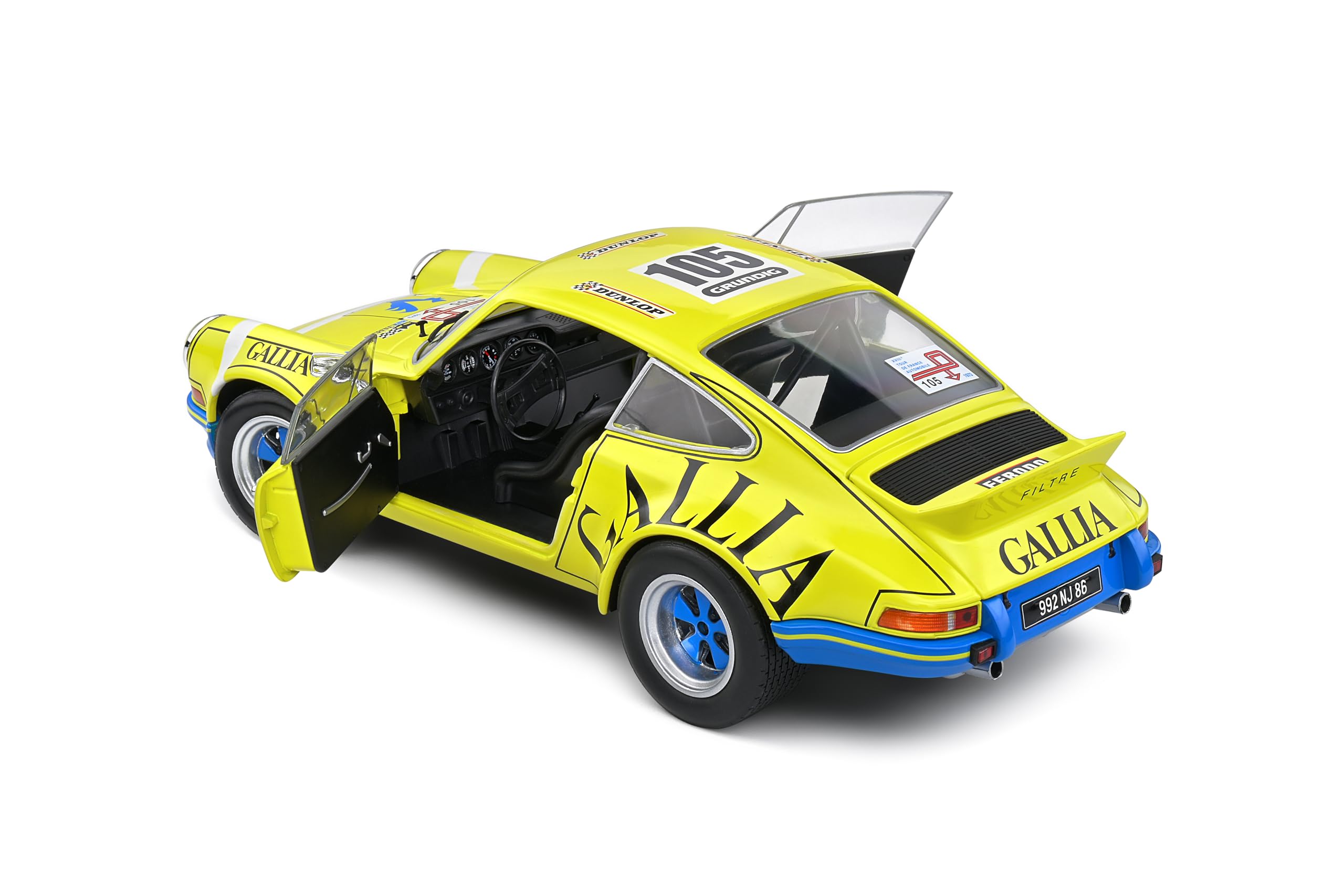 Amazon.com: 1:18 Porsche 911 RSR Yellow LAFOSSE/ANGOULET Tour DE