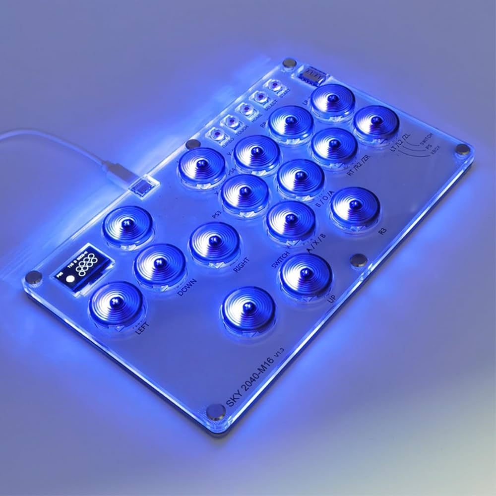 Amazon.co.jp: SPONGL ゲームコントローラー SKY2040 16キー ヒット