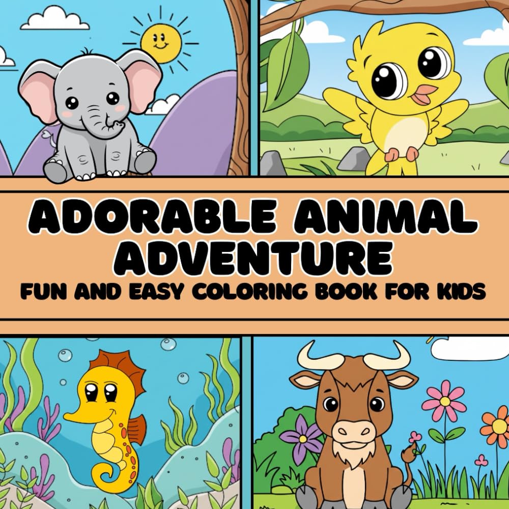 Color & Learn: An Interactive Guide to Animals and Ecosystem: fun and easy to color