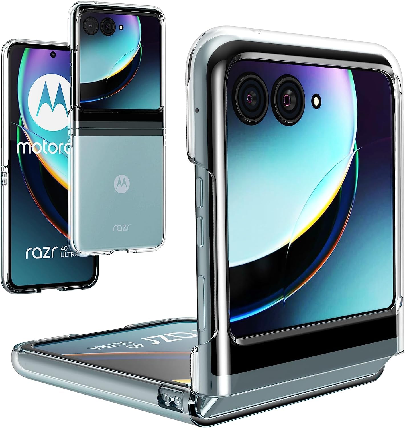 Prime Retail Back Cover Case for Moto Razr 40 Ultra 5G | Raised Bumps for Camera & Screen Protection | Ultra Clear Hard PC Back Case Cover for Moto Razr 40 Ultra 5G (Transparent) (B0C93KRDSX) Amazon Price History, Amazon Price Tracker