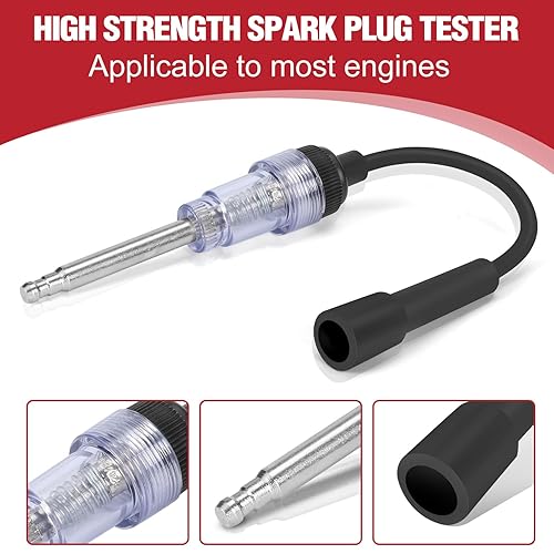 Miniatura 11 de BETOOLL HW0130 8pcs Kit de comprobador de compresión de cilindro de motor de gasolina medidor de herramienta automotriz