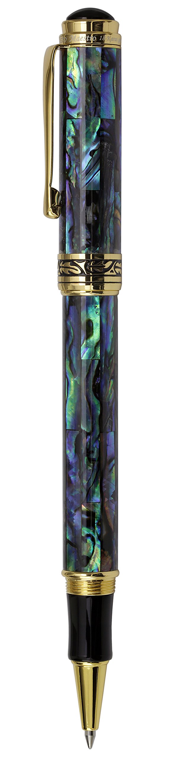 Amazon | Xezoマエストロ天然海シェルFineローラーボールペンwith 18 K