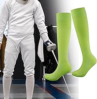 Vista 2 de Calcetines de esgrima transpirables para absorción de sudor, equipo de esgrima, cómodos, atléticos, unisex, para juego de lámina de espada
