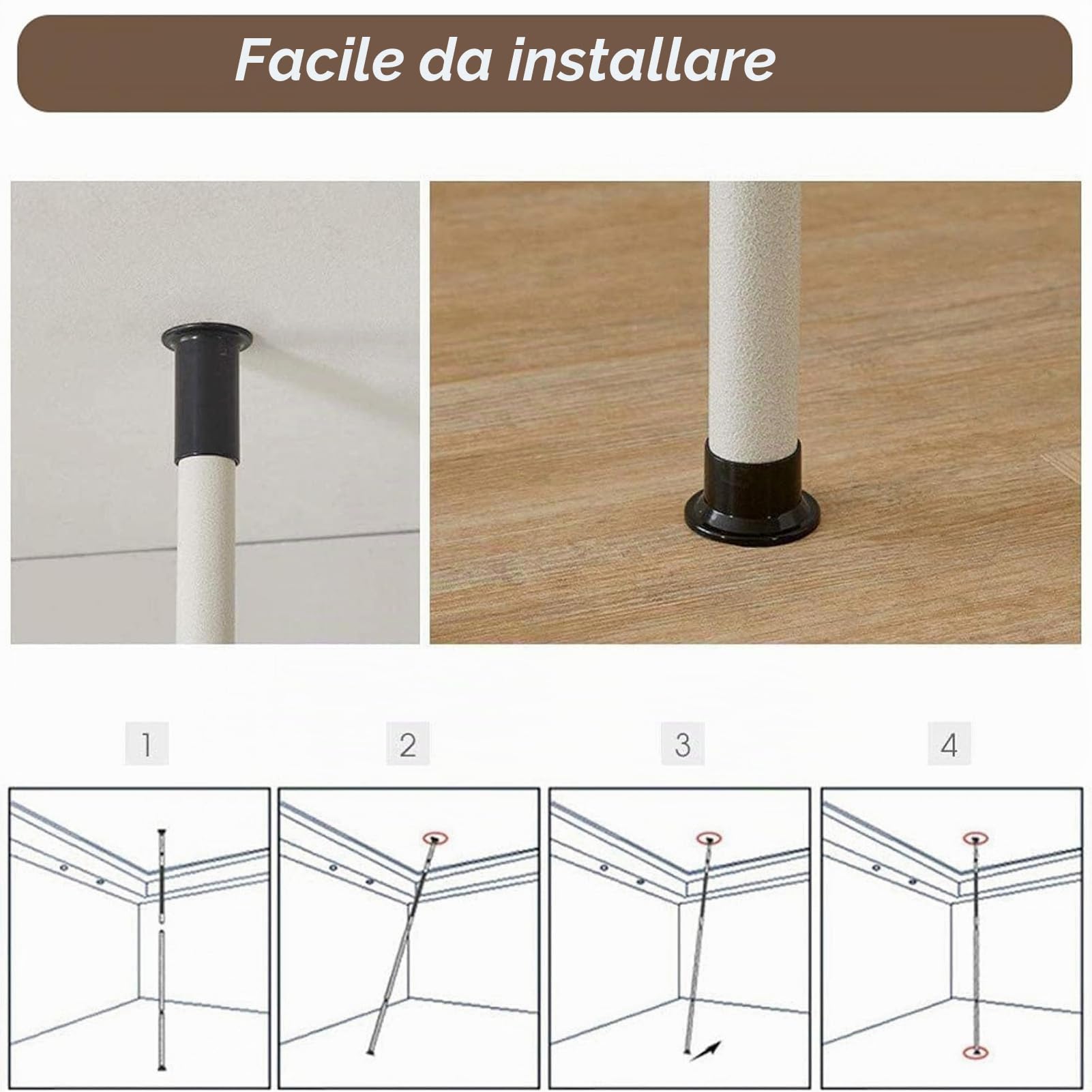 Kit Modulare per Armadio a Cabina - Appendiabiti Telescopico Regolabile con Scaffali, 110-310 Cm, Ideale per l'Organizzazione di Dormitorio e Camera da Letto