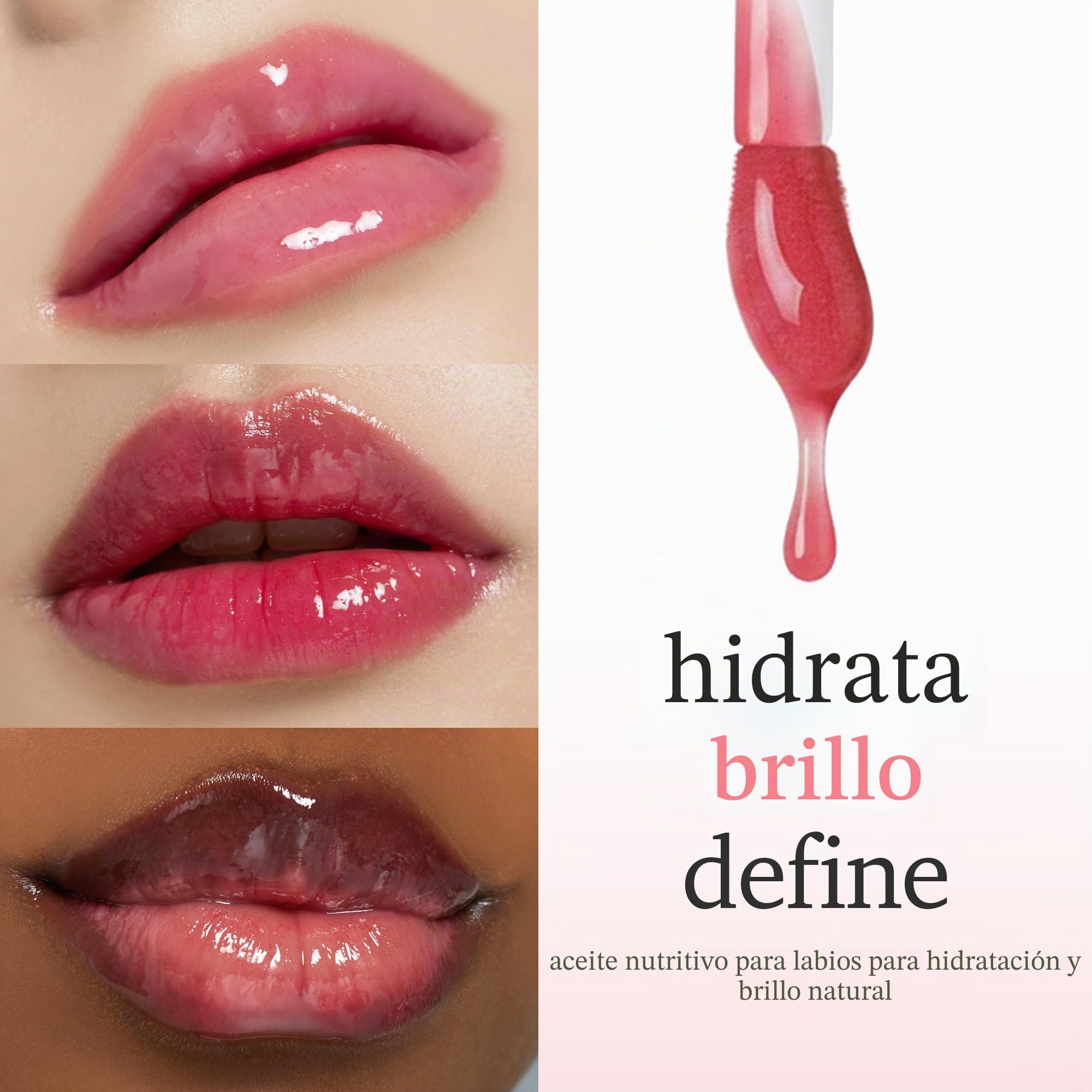 NOONI - Aceite coreano vegano para labios Appleplum | Tinte labial, de larga duración, hidratante, rellenador, revitalizante para labios secos, apto para viajes, impermeable, sin necesidad de retirar