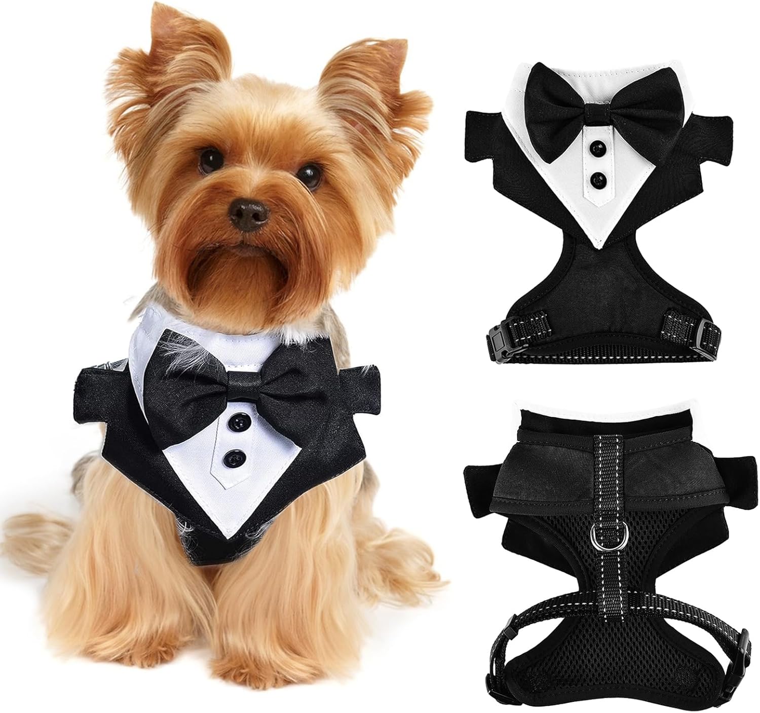 Dog Tuxedo Harness Dog Harness for Medium Dogs with Leash