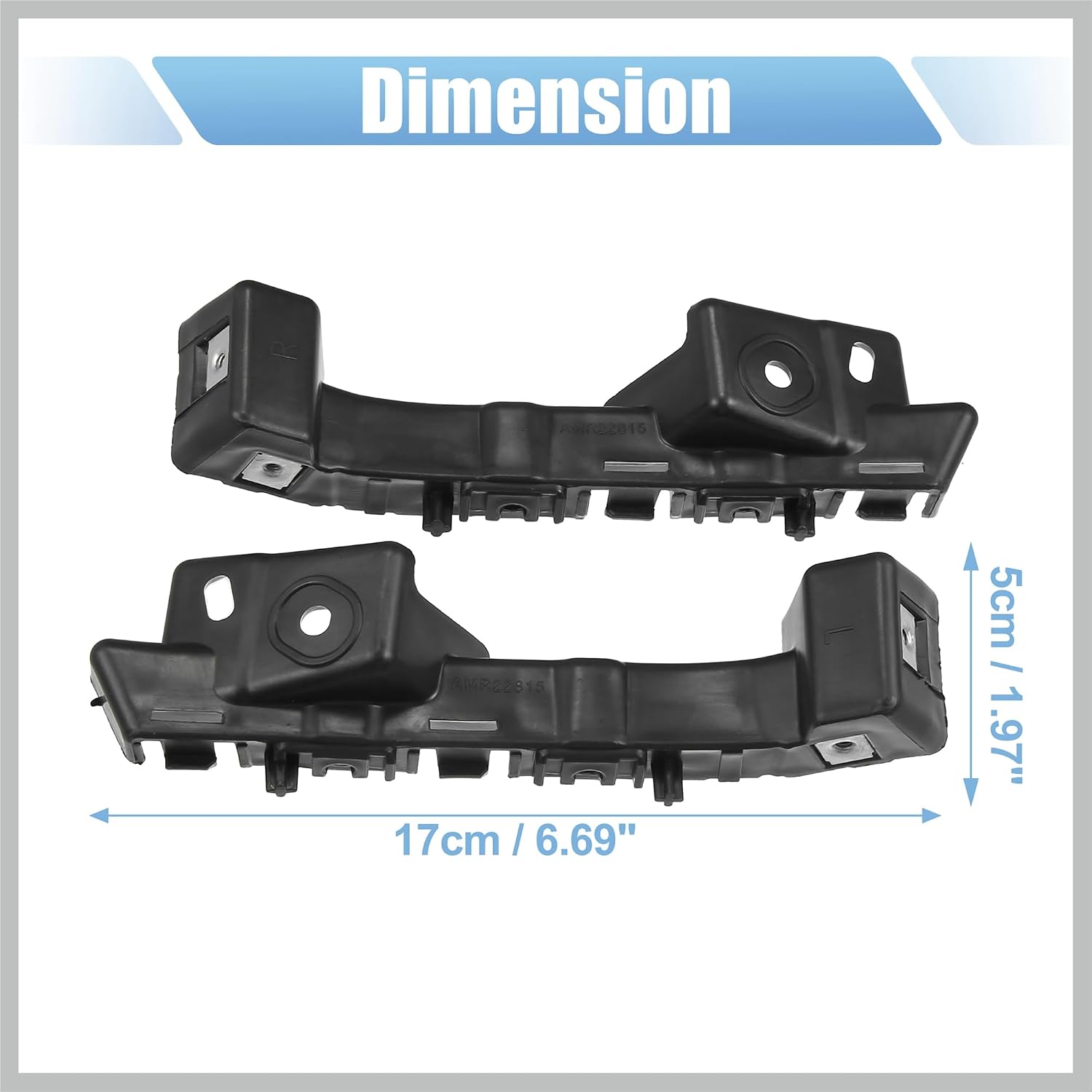 1 Pair Left and Right Side Front Bumper Mounting Support Bracket 84081022 for Chevy Malibu 2016-2022 Replacement Car Parts