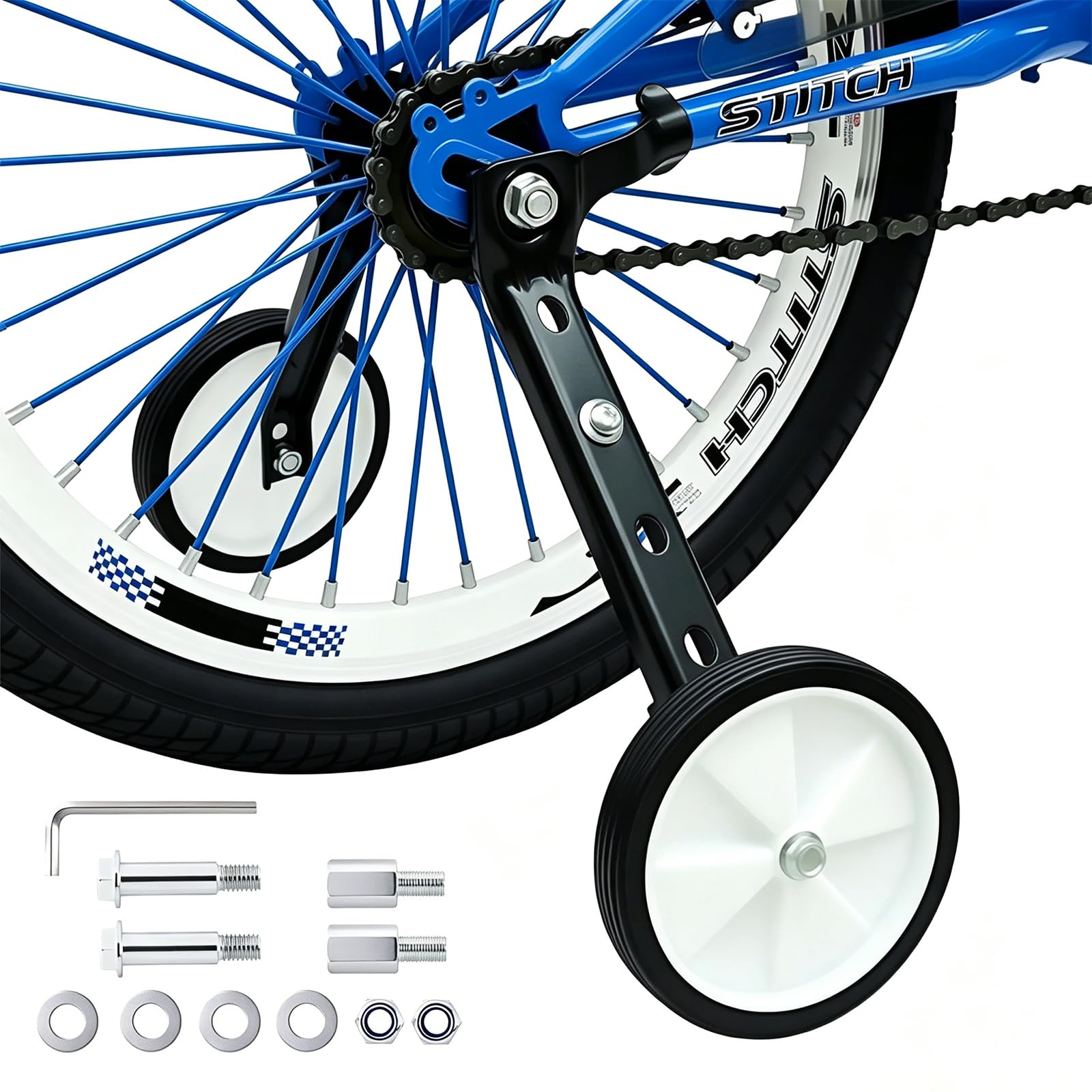 Bike Stabilisers, Bike Stabilizer Training Wheels for Kids Variable Bicycle