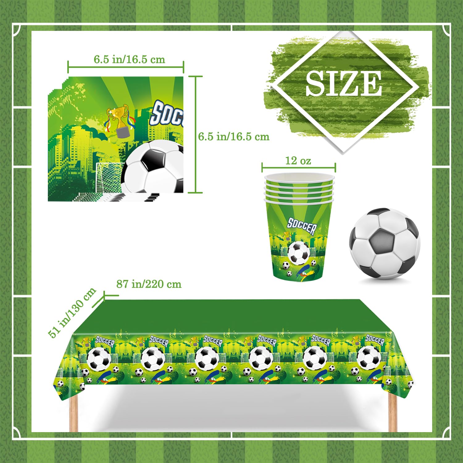 Fußball Geburtstag Deko Set - 123 Teile Für Perfekte Kinderparty