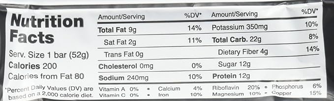 RxBar Barra de Proteína Chocolate Sea Salt 1.83 oz Pack 12 miniatura 2