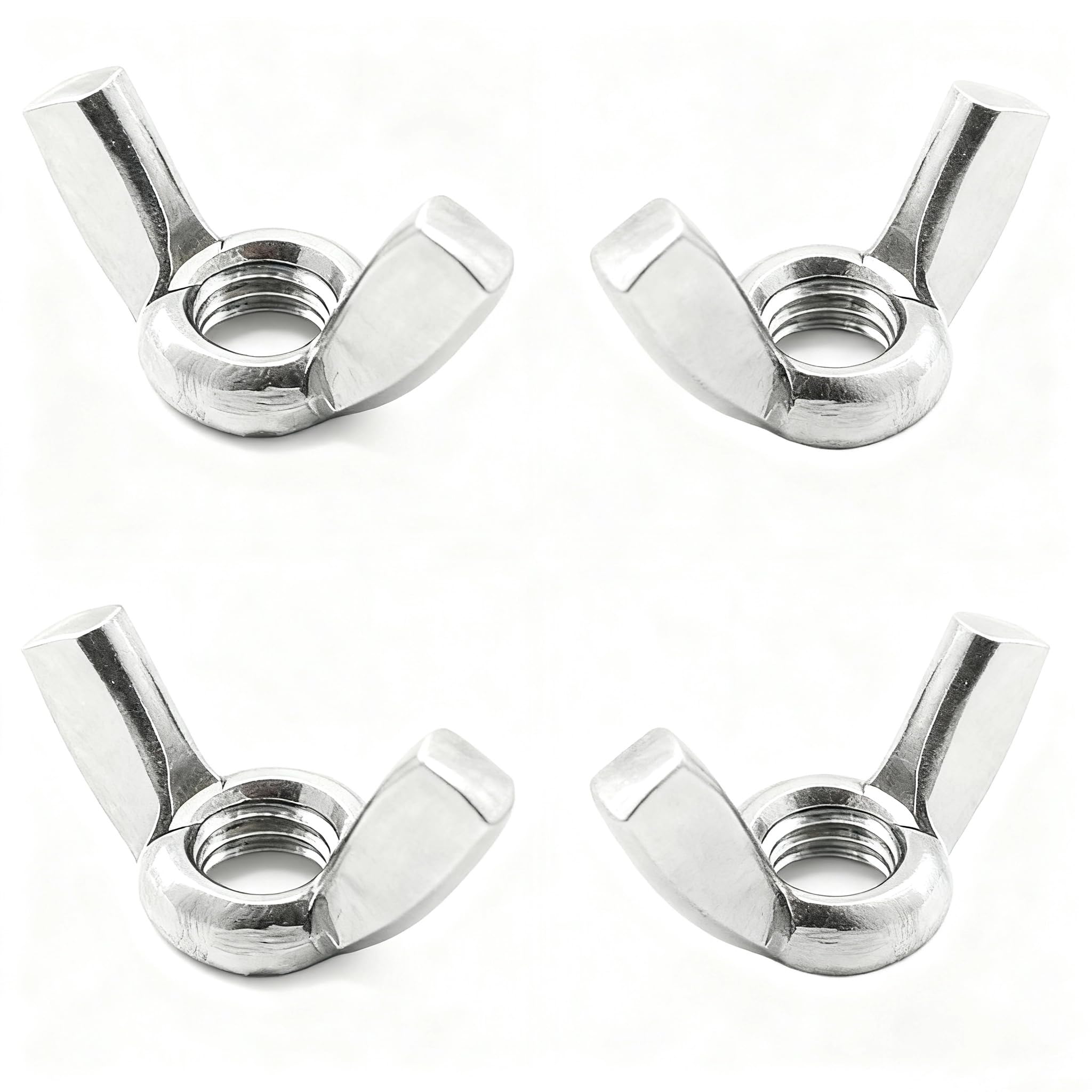 20Pcs M5 Stainless Steel Wing Nuts Butterfly Wingnuts Bolts