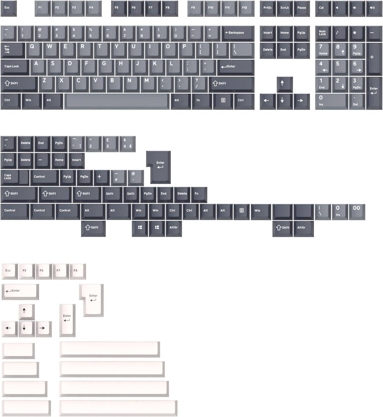 KPREPUBLICGhost Judges GJ Apollo Colorway Cherry PBT Doubleshot keycap for mx stem Keyboard 60 65 87 104 gh60 xd64 xd68 bm60 bm65 bm80