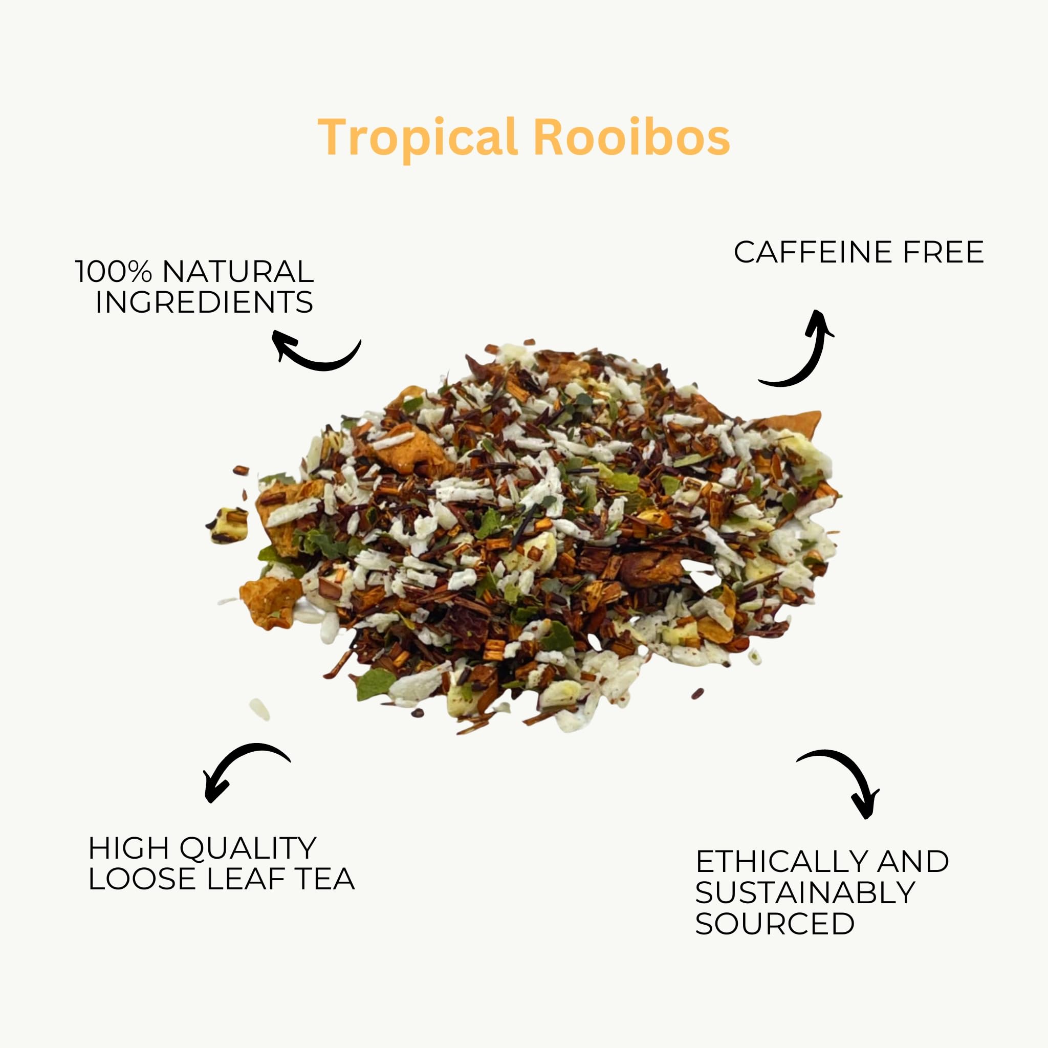 Tropischer Rooibos-Tee, Rooibos-Losblatteinheit, Camellios (500g)
