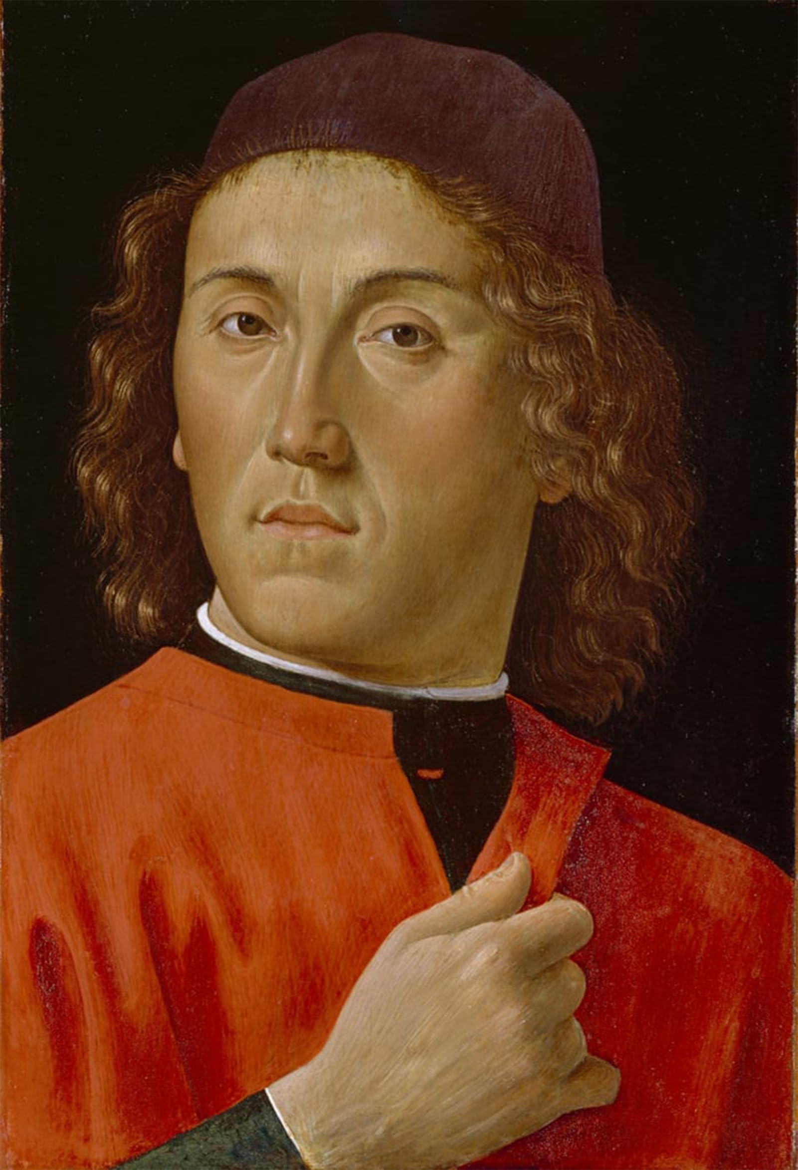 SERENDIPITP Abstract Painting Mural Print Picture Wall Decor Painting Young Man by Domenico Ghirlandaio Vintage Wall Artwork for Home Decor 60x90cm