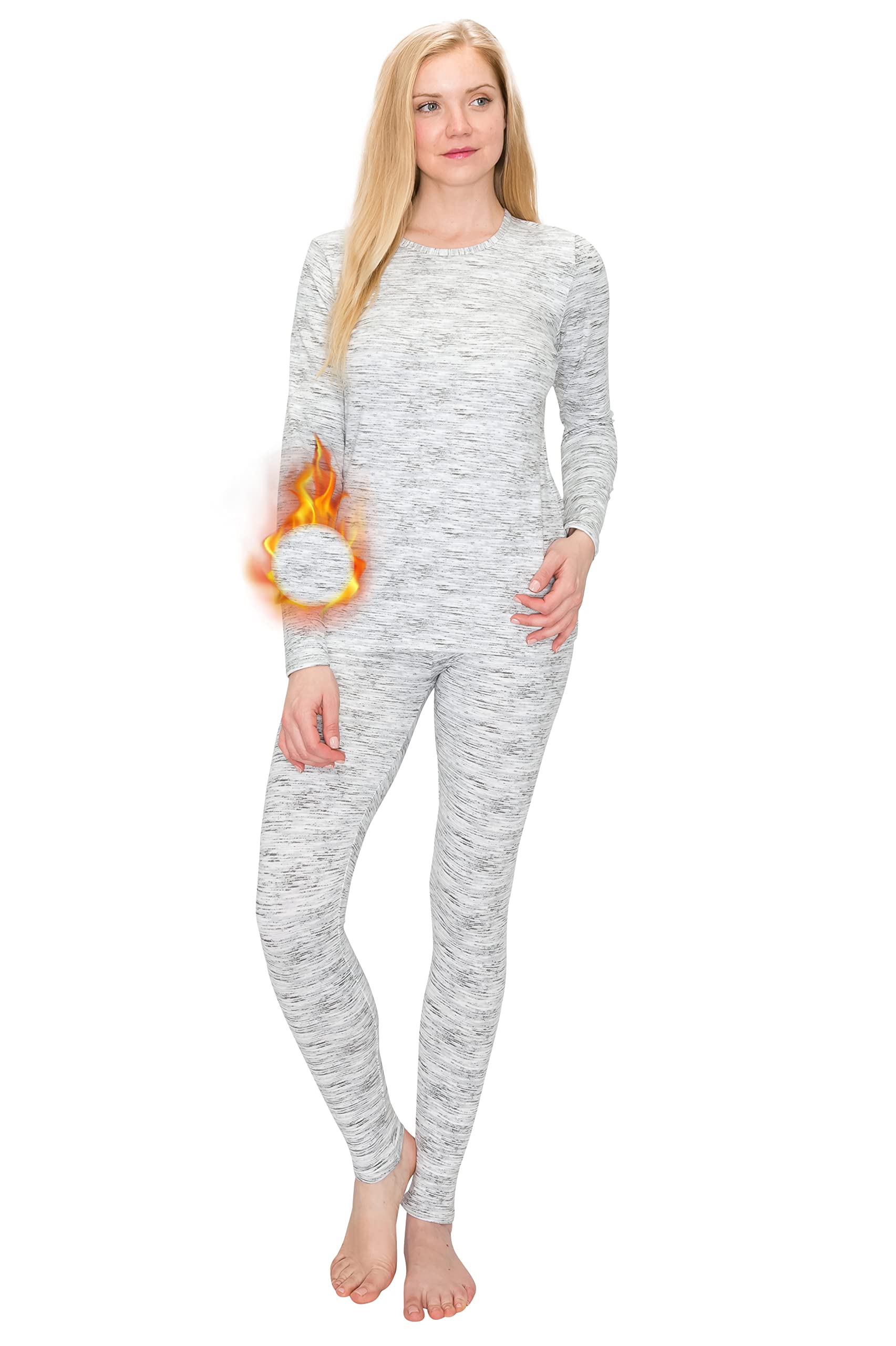 ALWAYSWomen's Thermal Underwear Set - Fleece Lined Premium Soft Winter Warm Long Johns Base Layer Thermal Wear