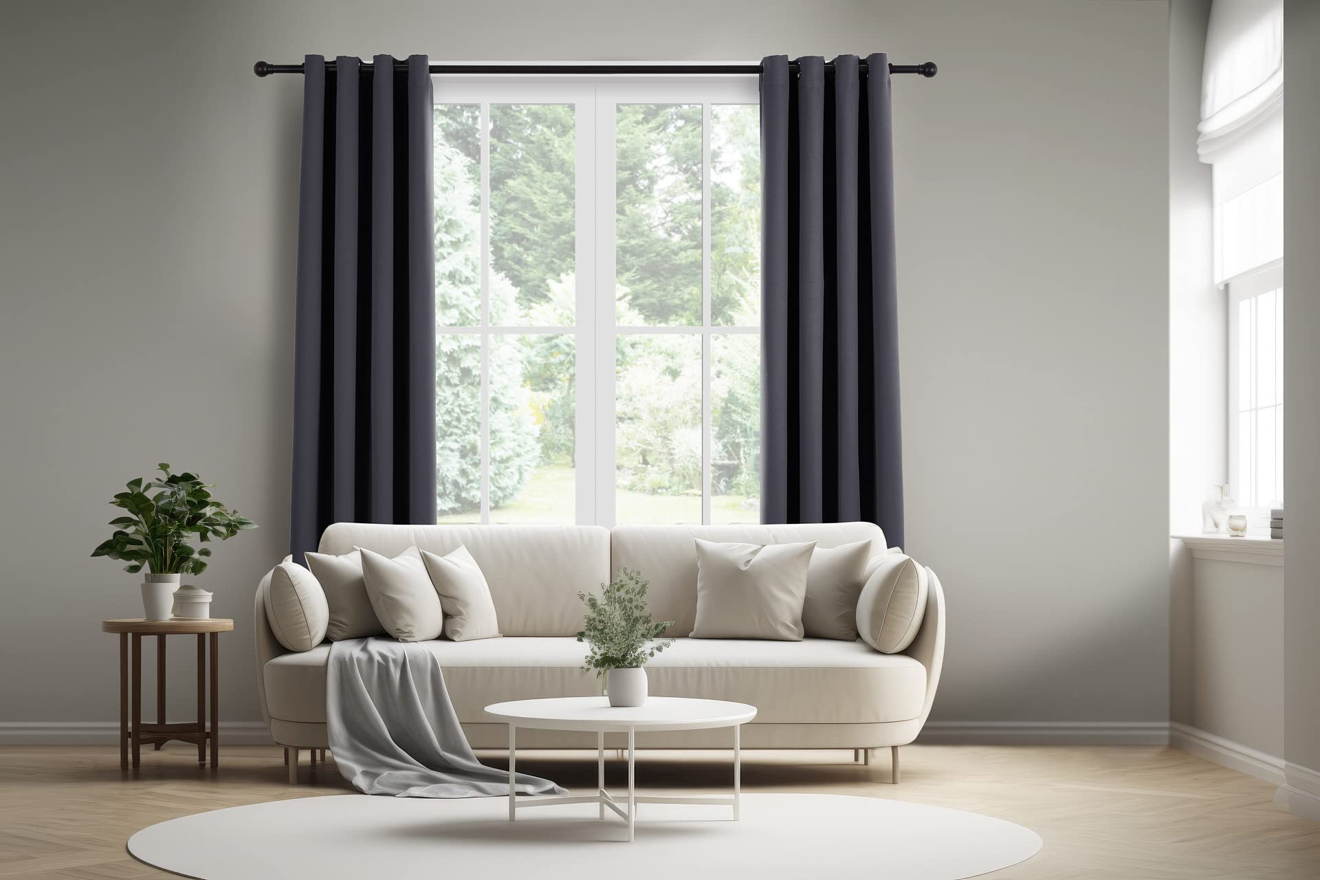 LIFA LIVING Tenda Oscurante Termica Con Anelli – Marrone, 150x250 Cm, Per Camera Da Letto E Soggiorno, 100% Poliestere
