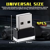 Vista 82 de Augeny 4 lámparas LED USB para el interior del automóvil, luz nocturna decorativa USB enchufable, kit de iluminación ambiental portátil, accesorios