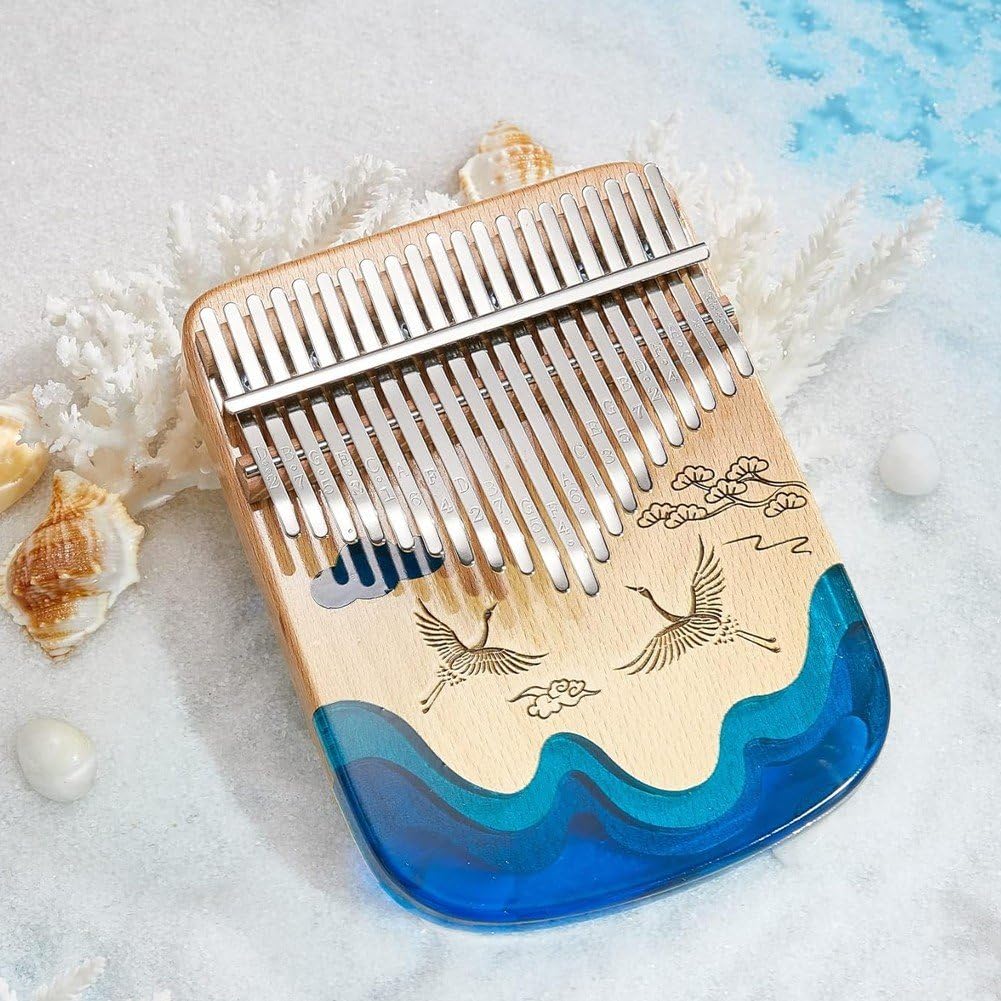1 Piano De Pulgar Kalimba, Portátil De 21 Teclas, Piano De Dedo, Instrumentos Musicales, Regalo para Niños, Adultos, Principiantes, Profesionales