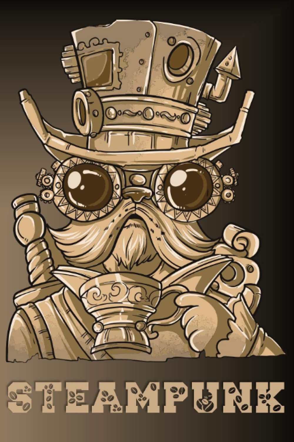 Notebook: This lined steampunk journal for coffee junkies and baristas inkludes sketch boxes, To-Do-List and Priorities. Great for writing, taking ... in private. Would make even a great diary.