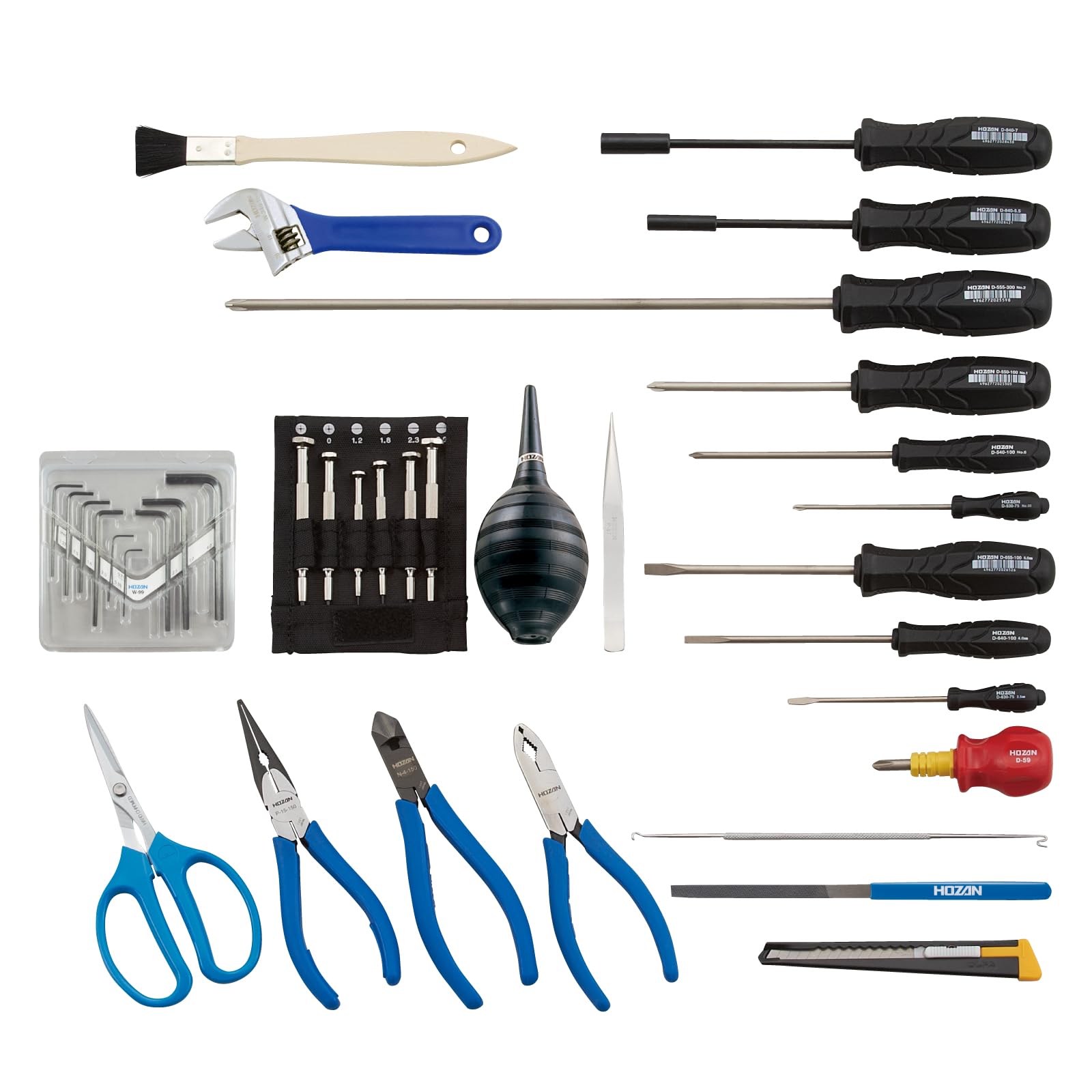 Amazon | ホーザン(HOZAN) 工具一式 入組36点 工場、学校、研究