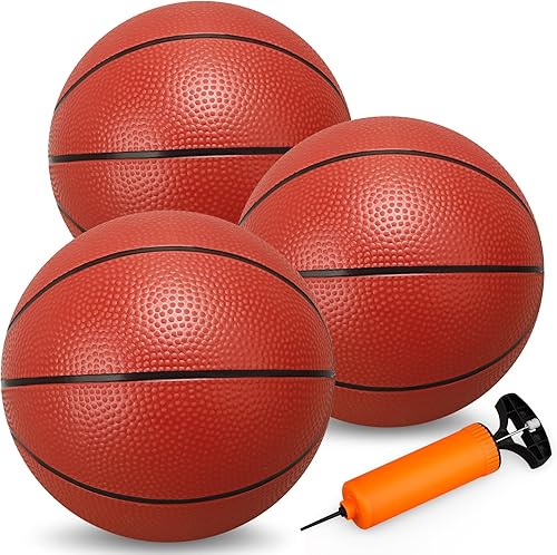 Juego de baloncesto para piscina de agua de 8.6 pulgadas con bomba, bola de repuesto para aro de baloncesto, trampolín, pelotas de baloncesto