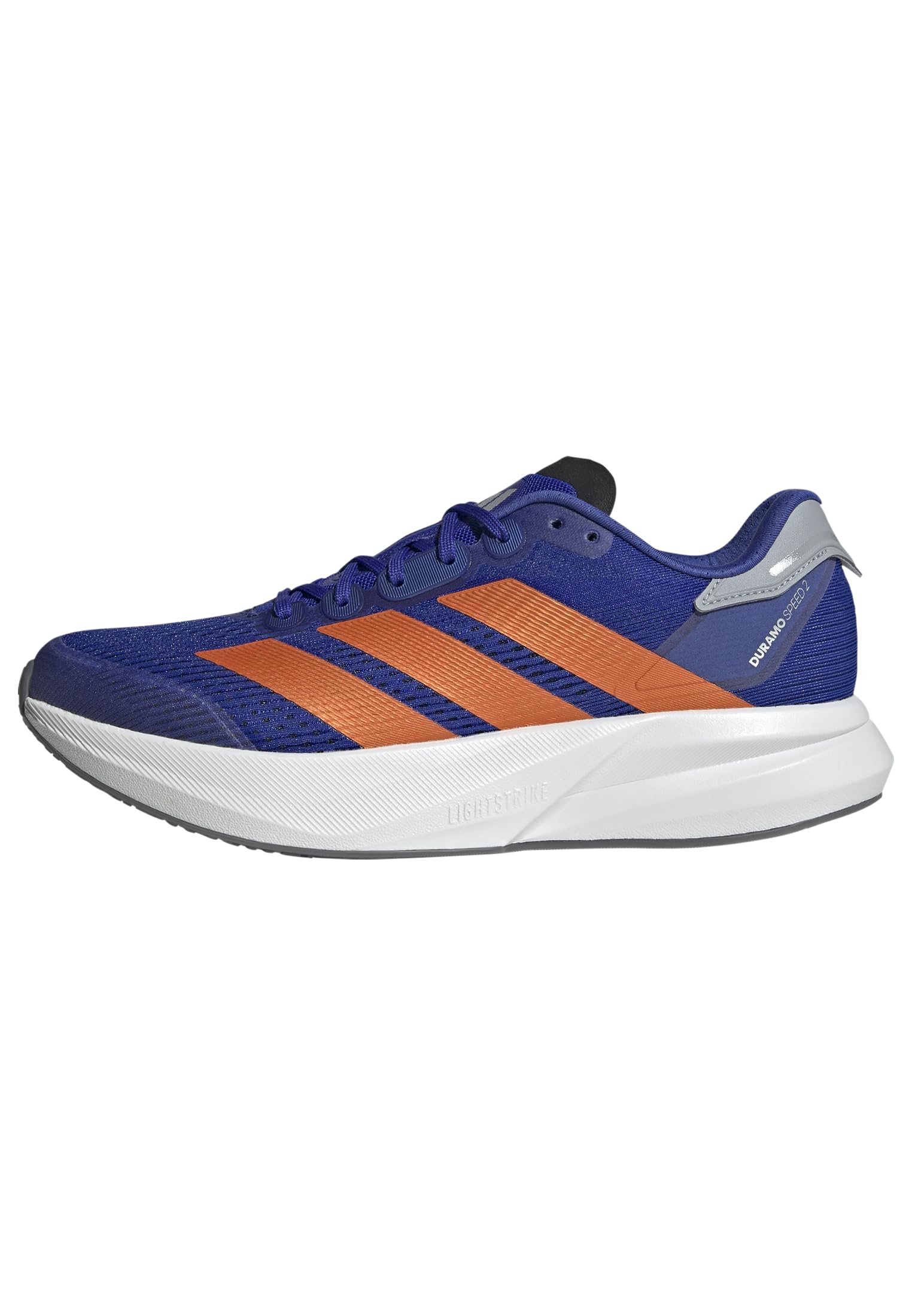 adidas Men's Duramo Speed 2 Running Shoes, Lucid Blue/Impact Orange/Halo Silver, 9.5 UK