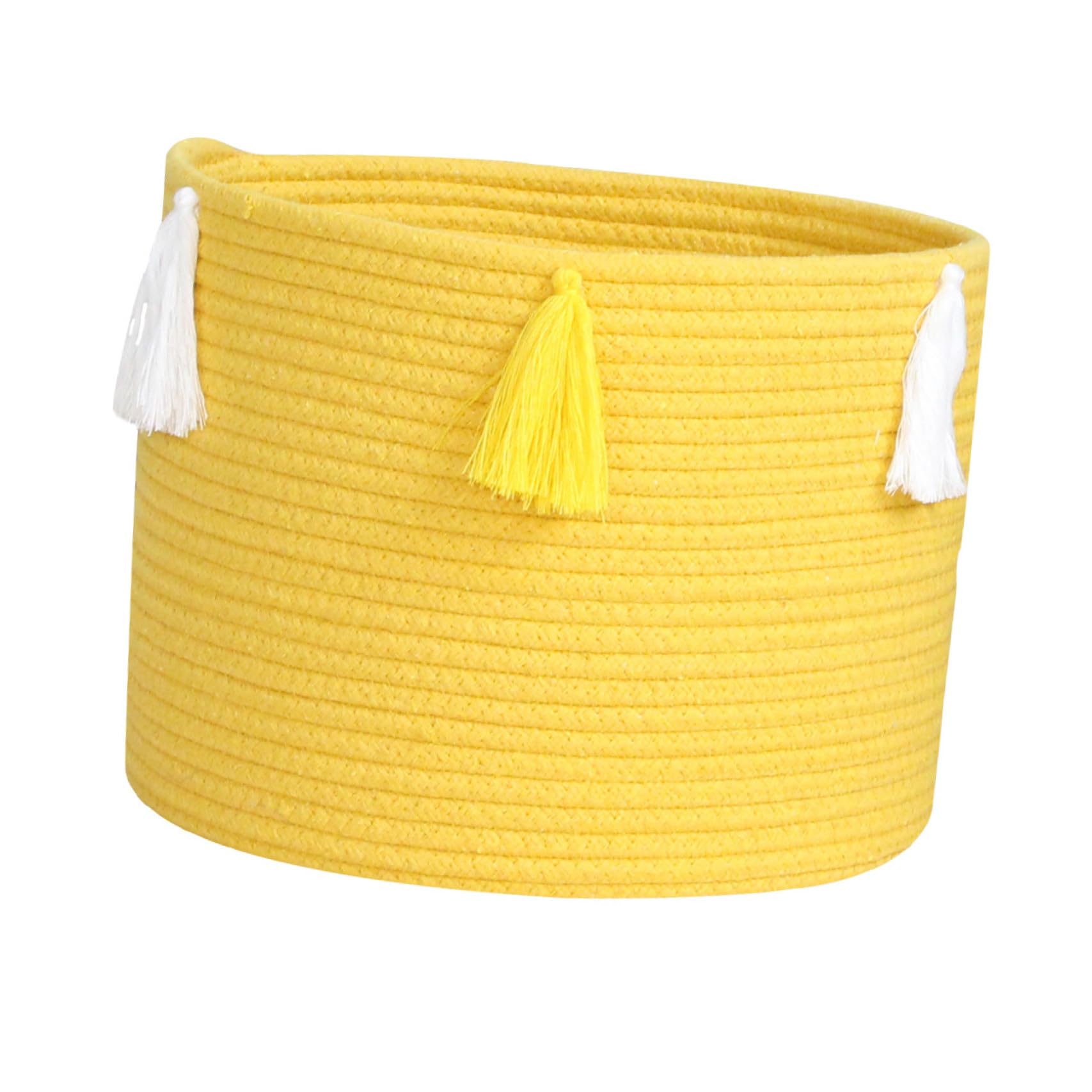 Cesta de Almacenamiento de Cuerda de Algodón Multiusos Diseño Trenzado y Apariencia Elegante para Guardar Artículos Diversos Hogar