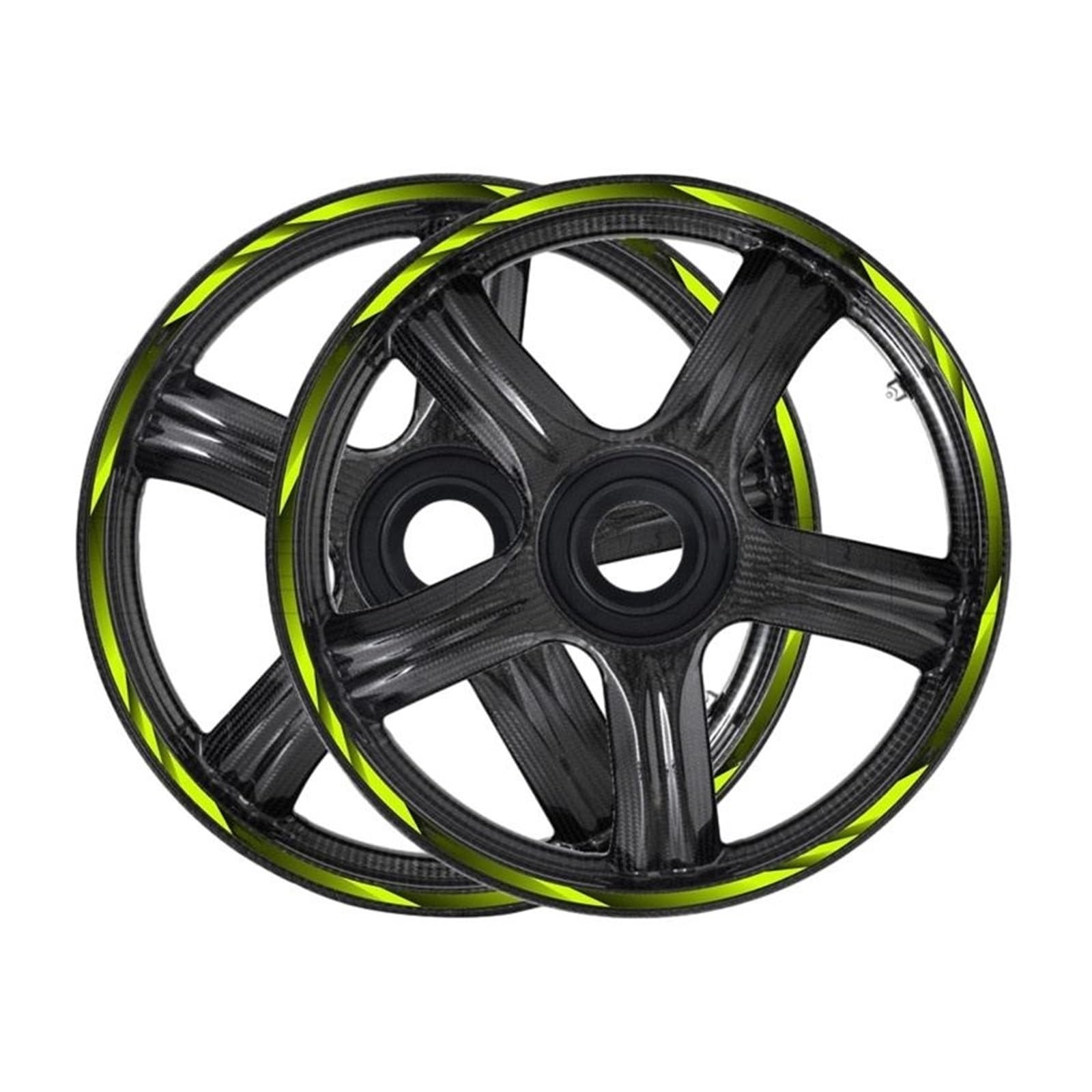 for for N&INJA for ZX6R ZX10R ZX636 ZX1000 ZZR600 Z250SL Z125 Pro KLZ1000 Motorcycle Wheel Rim Sticker Decal Stripe 17"(3)