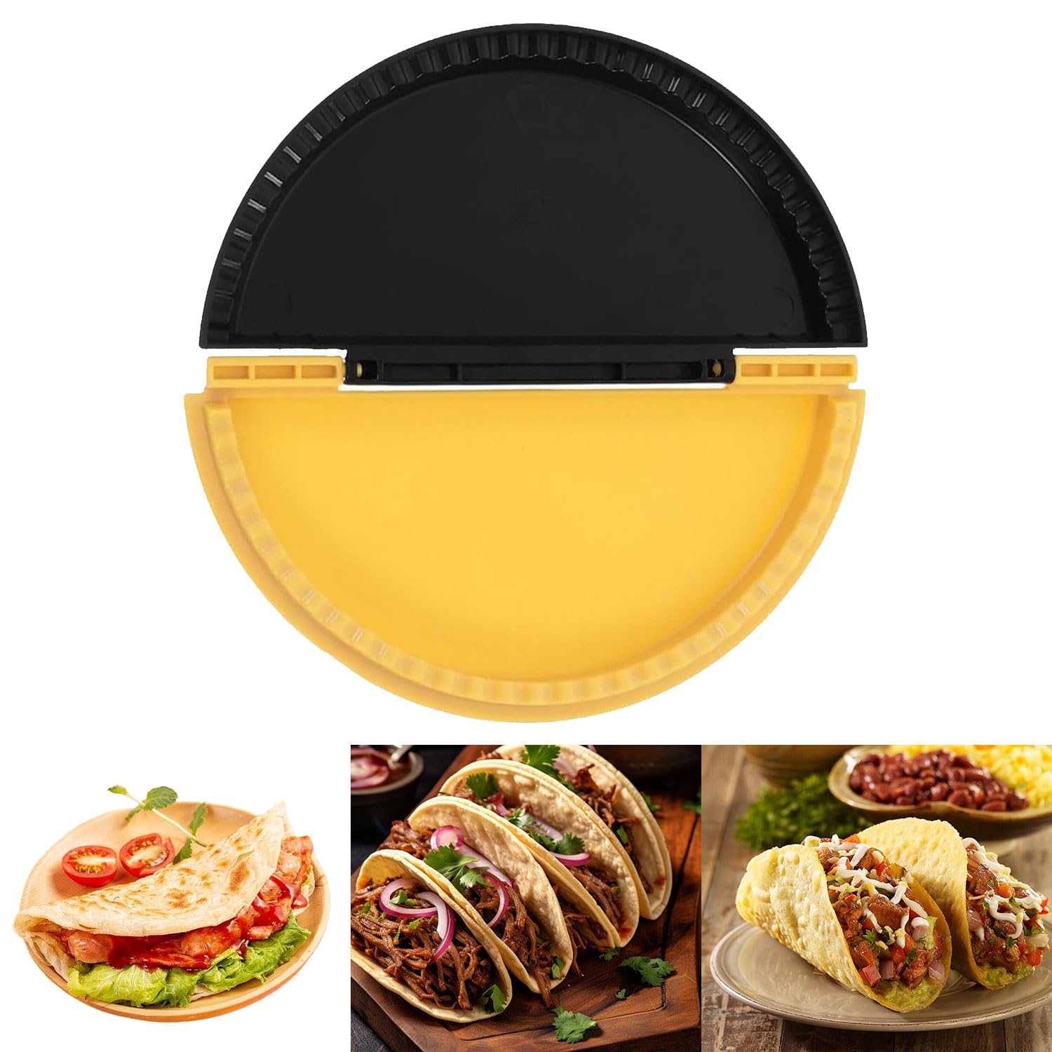 Crimpatrice per Impacchi, Toast Sandwich Maker, Pinza Crimpatrice per Involucri, Stampo per Sandwich Bifacciale, Sandwichmaker per Preparare Burritos, Tortillas di Mais, Pasticcini