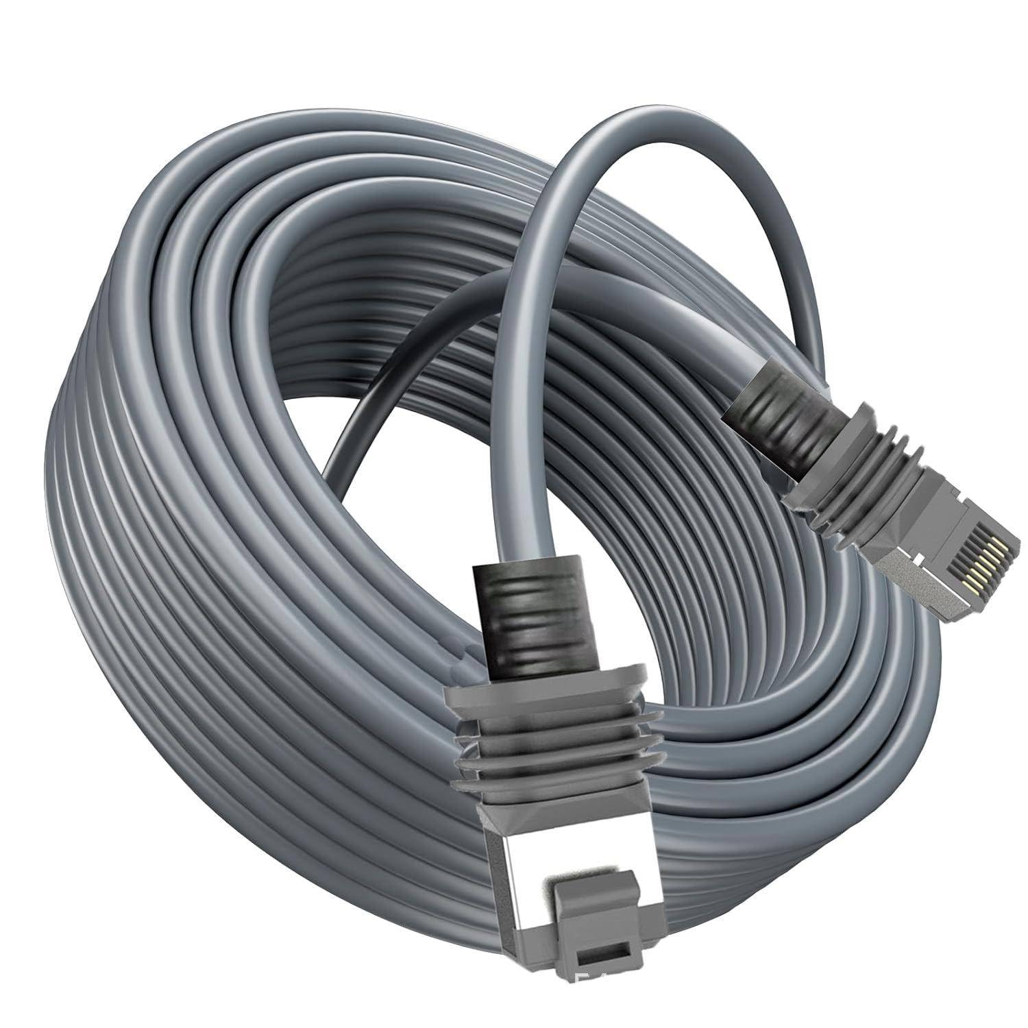 Jadeshay 16FT/5Meters Starlink Cable, Rectangular Satellite V2/V3 Compatible, 26AWG 1200 Mbps, IP68 Waterproof, Indoor/Outdoor Use