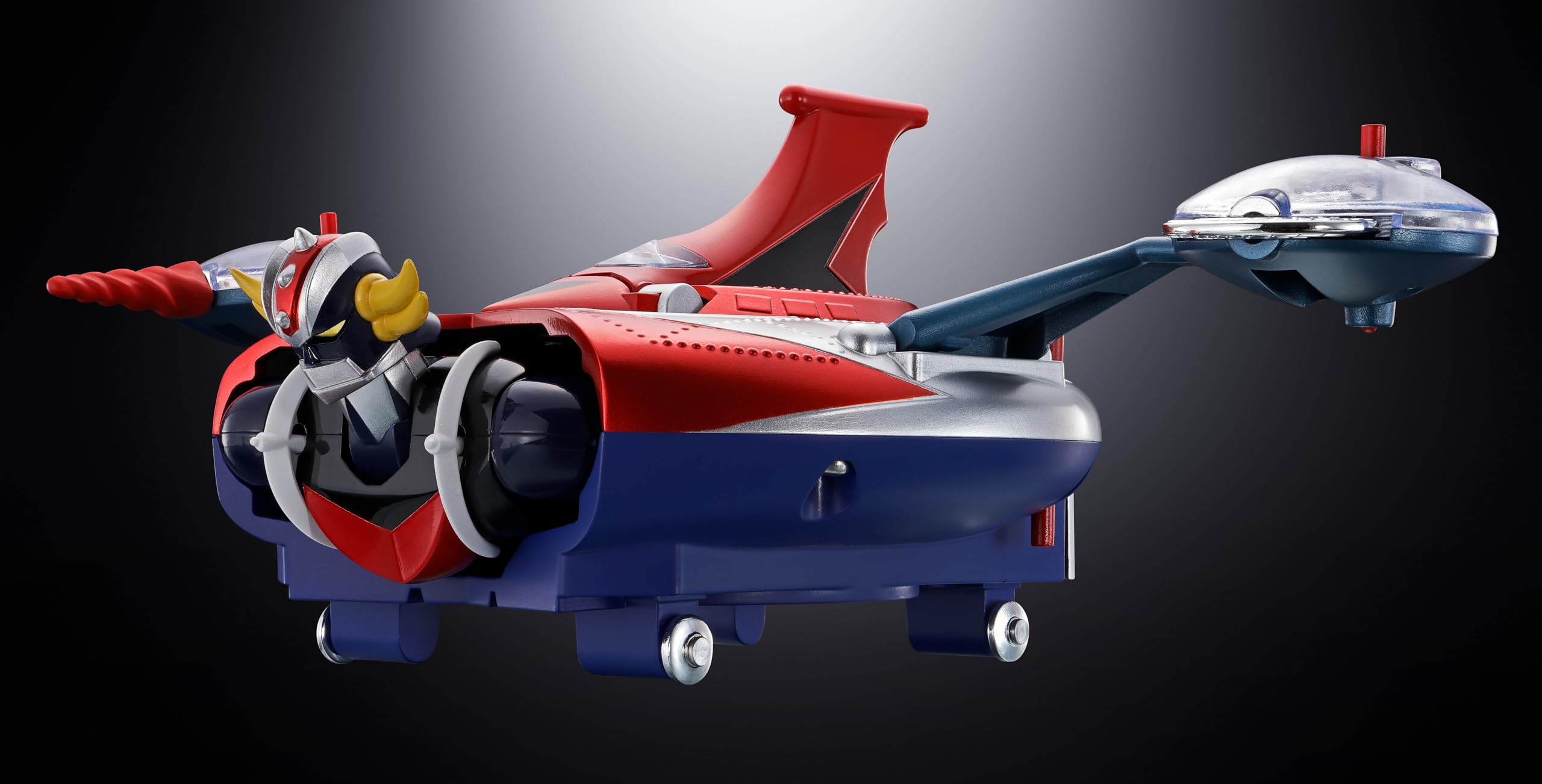 TAMASHII NATIONS Chogokin UFO Robo Glendazer Deluxe Glendizer & UFO Spazer, circa 135 e 120 mm, figura di azione pre-verniciata in ABS e PE