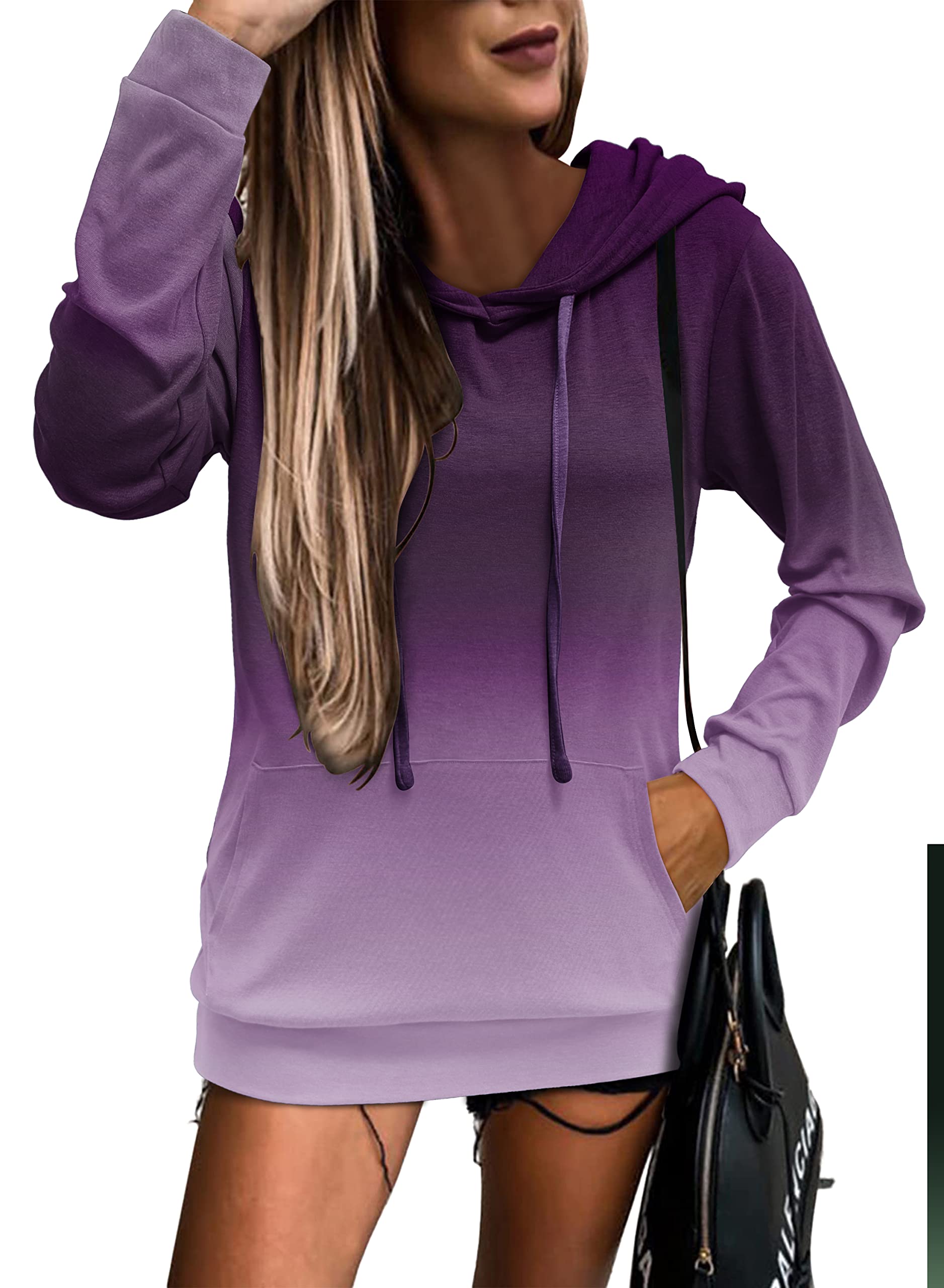 MODARANI Sudadera con capucha para mujer, para adolescentes, niñas, a la moda, para otoño