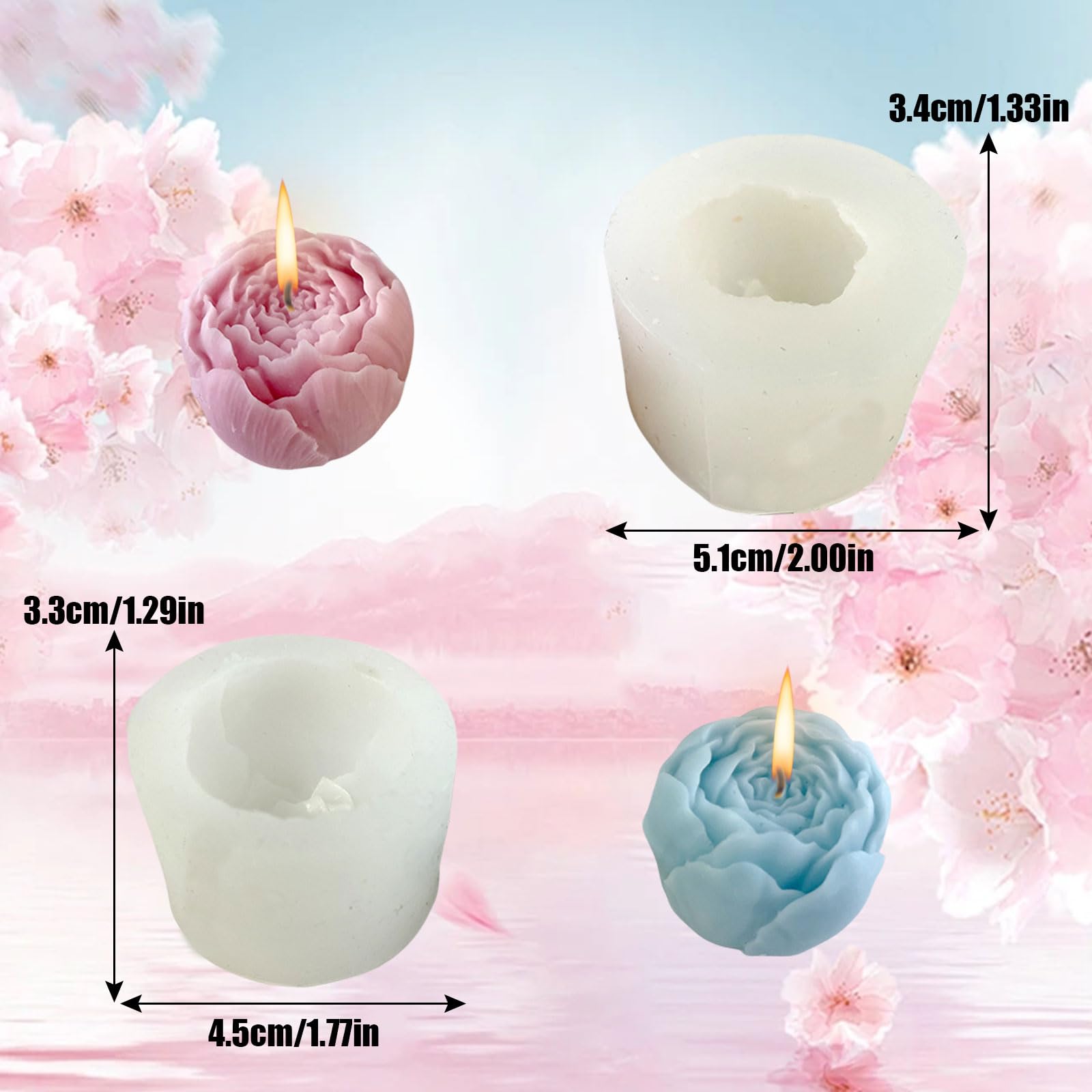 Rose Candle Mould - Image 2