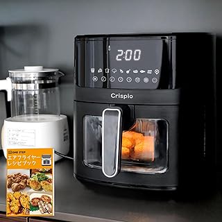 【この一台で、手軽に多彩な料理を】 SKK ノンフライヤー 6.3L 大型 電気フライヤー エアフライヤー タッチパネル 温度調整 揚げ物 惣菜 家庭用 可視窓 【日本企業】