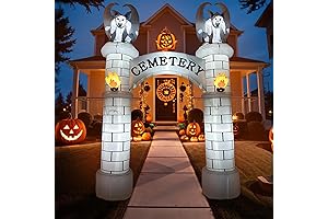 10FT Halloween Inflatables Outdoor Decorations - Giant & Spooky Archway