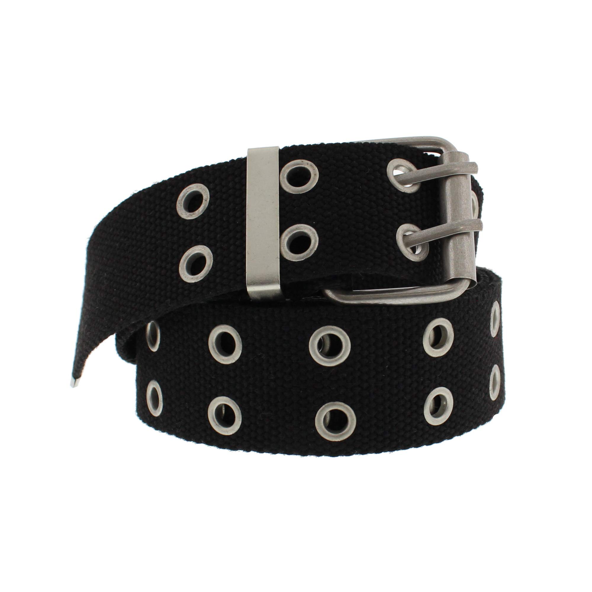 Zac's Alter Ego Adjustable Canvas Webbing Belt with 2 Row Eyelets