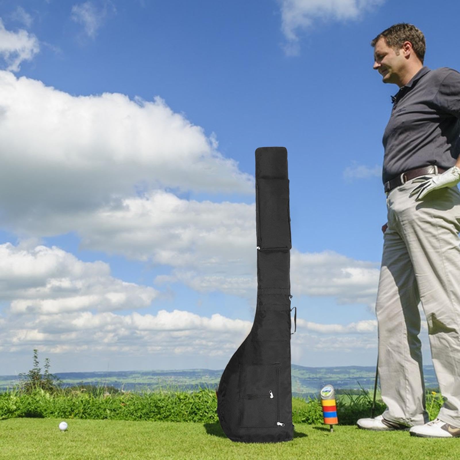 Golf Carry Bag - Golf Travel Bag | Sacca Da Golf Impermeabile, Sacca Da Golf Dal Design Ergonomico, Sacca Da Golf In Stoffa Oxford 600D, Custodia Da Viaggio Da Viaggio Da Golf Club | Impermeabili