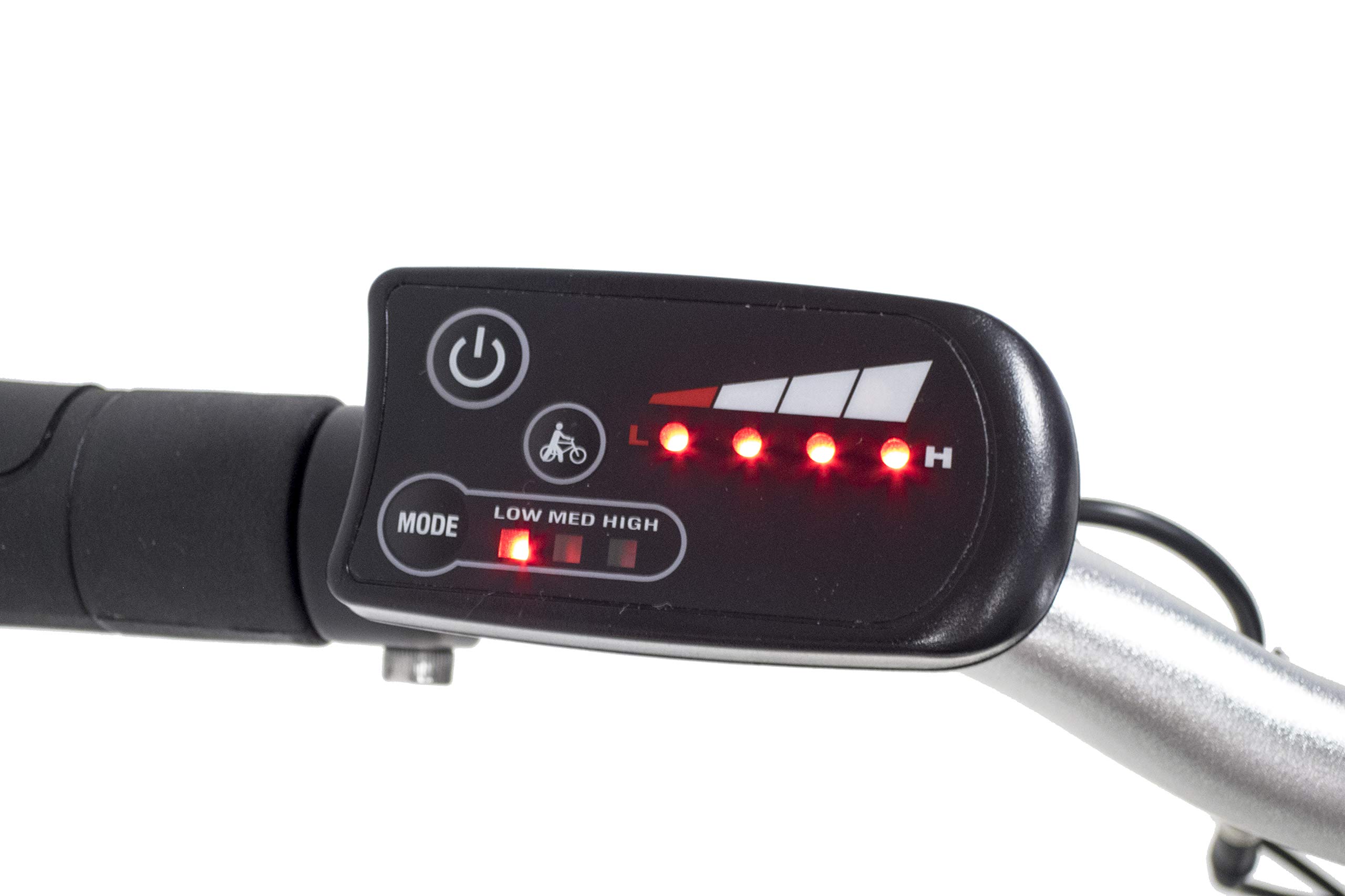 Discovery E2000 Rear Motor 6V, Bici Elettrica Pieghevole 20', Colore Nero Lucido Unisex, 20