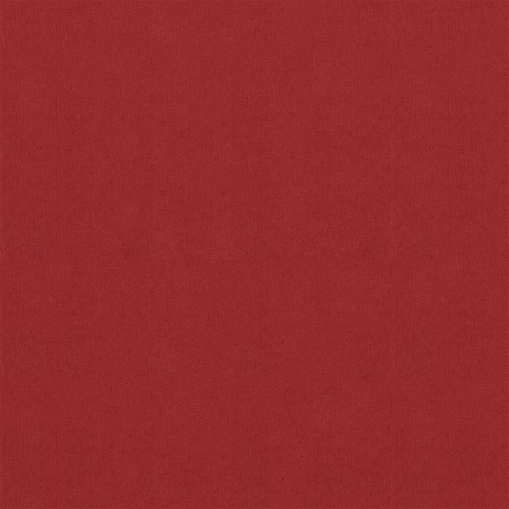 Écran de balcon imperméable rouge 120x500 cm en tissu oxford avec œillets
